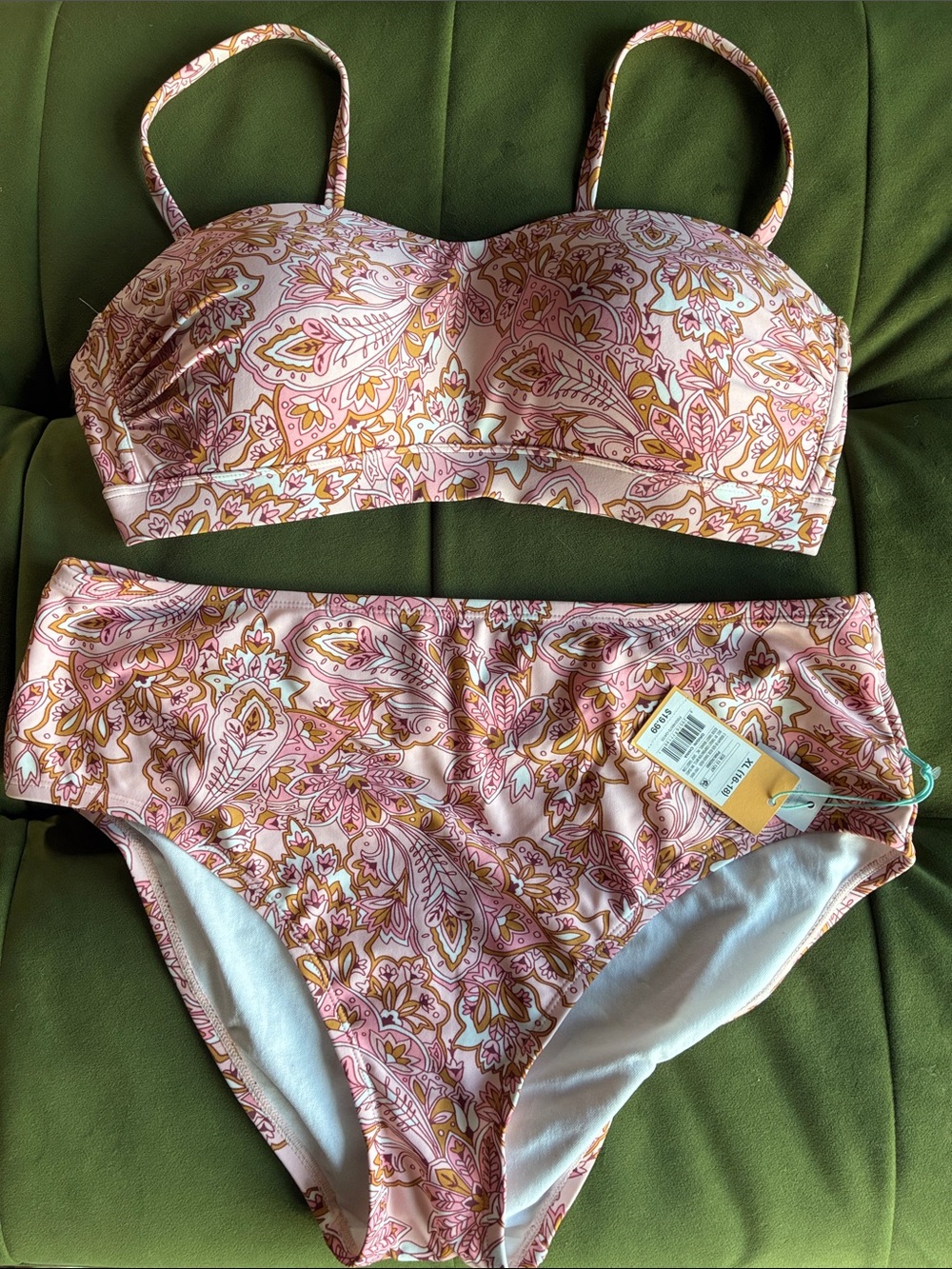 Kona Sol Paisley Two Piece L Top/XL Bottom